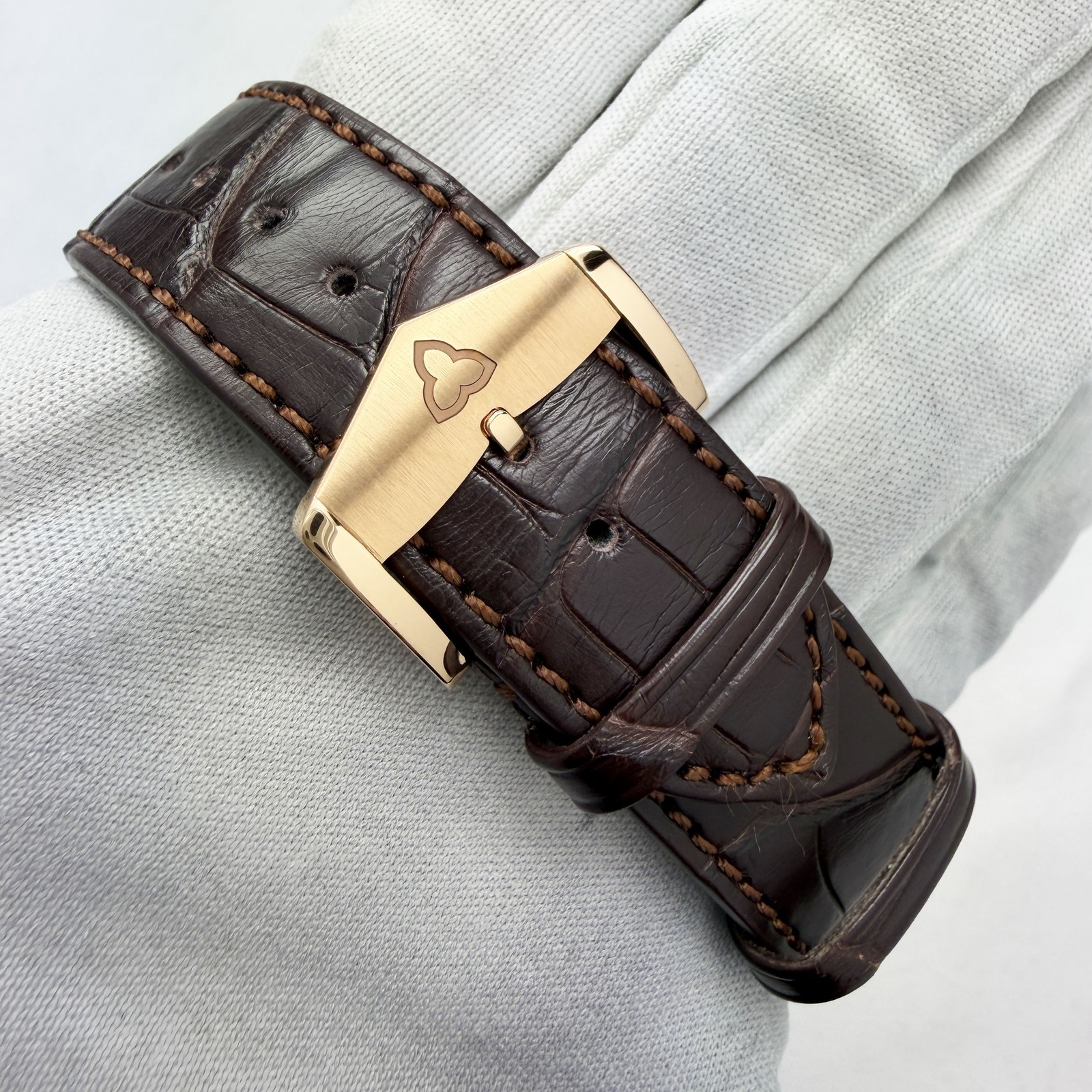 2025 Trilobe Nuit Fantastique Grained Havana NF03HG Brown 40MM 18K Rg Box Paper