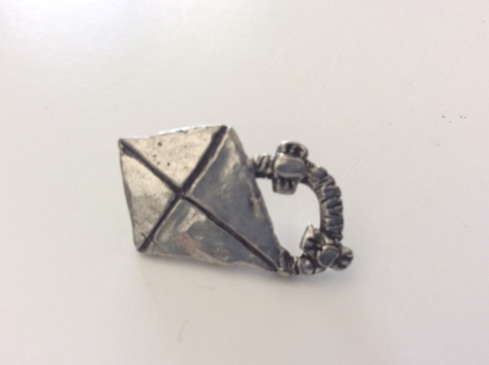 Pair Of Sheridan Pewter Fly A Kite Post Pierced Earrings Made In The USA