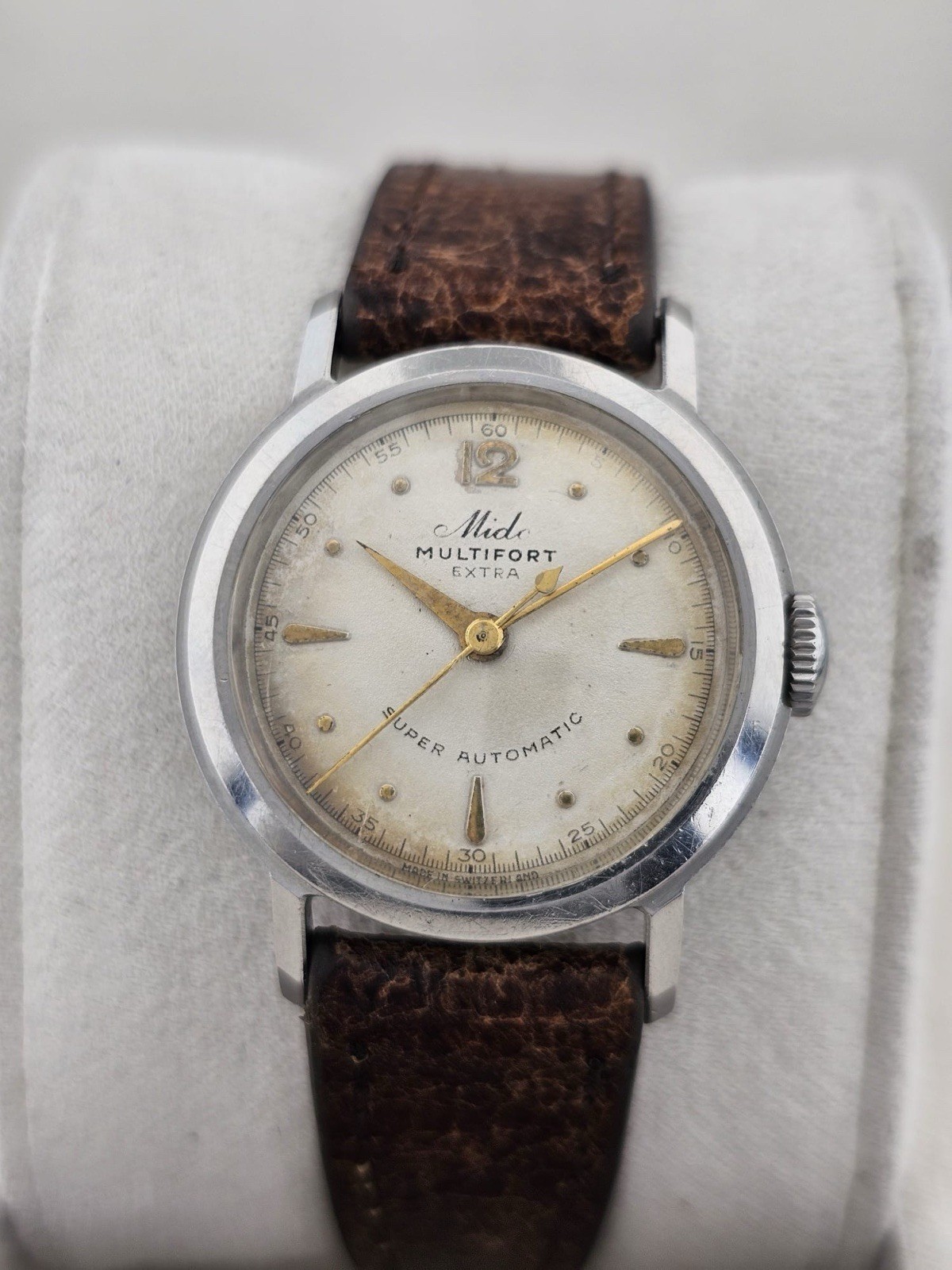 Vintage Mido Multifort Extra “Super Automatic” Bumper Watch Cal. 817 Steel 30mm