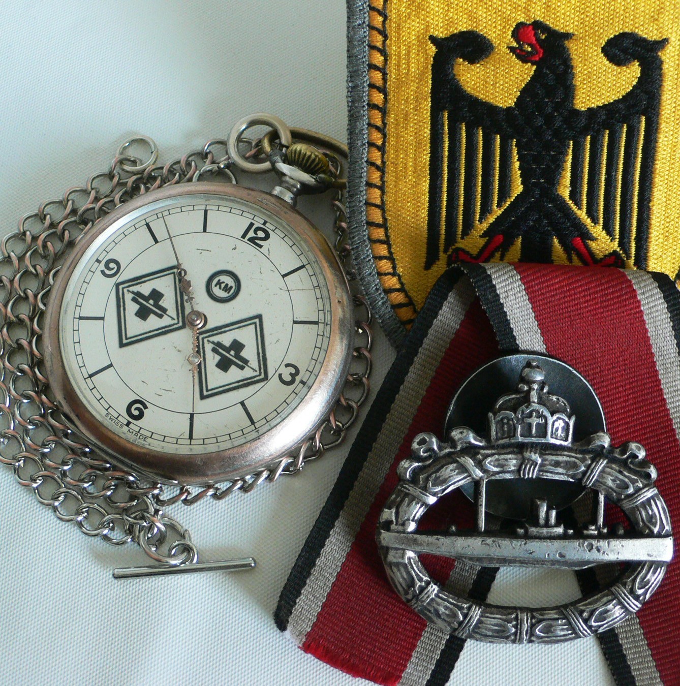 WATCH GERMAN WW2 U-Boat U-866 10.FL Kriegsmarine Navy Chopard L.U.C Pocket Watch