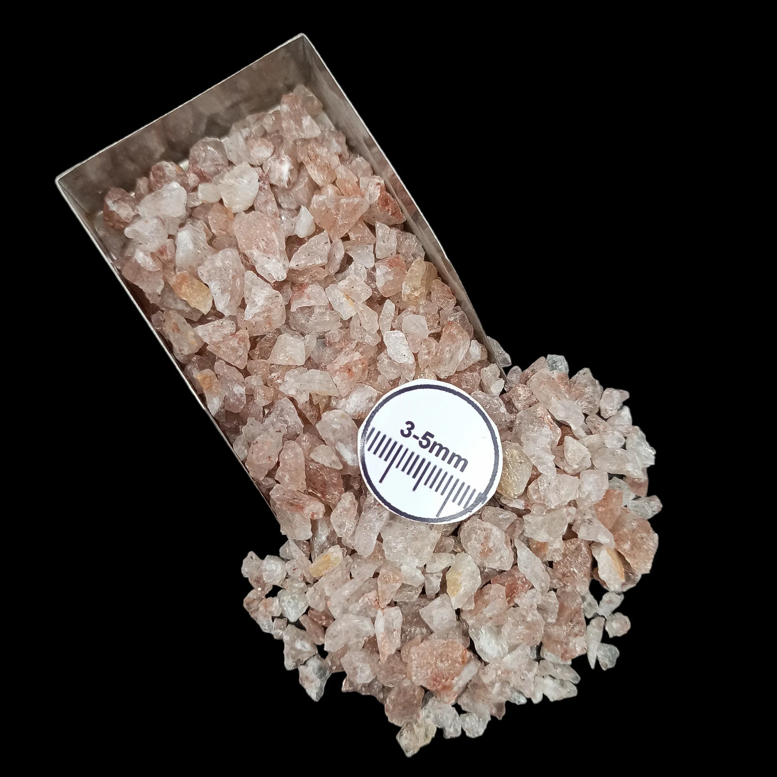 Strawberry Quartz 3-5mm Coarse Crushed Gemstone for Resin Decor