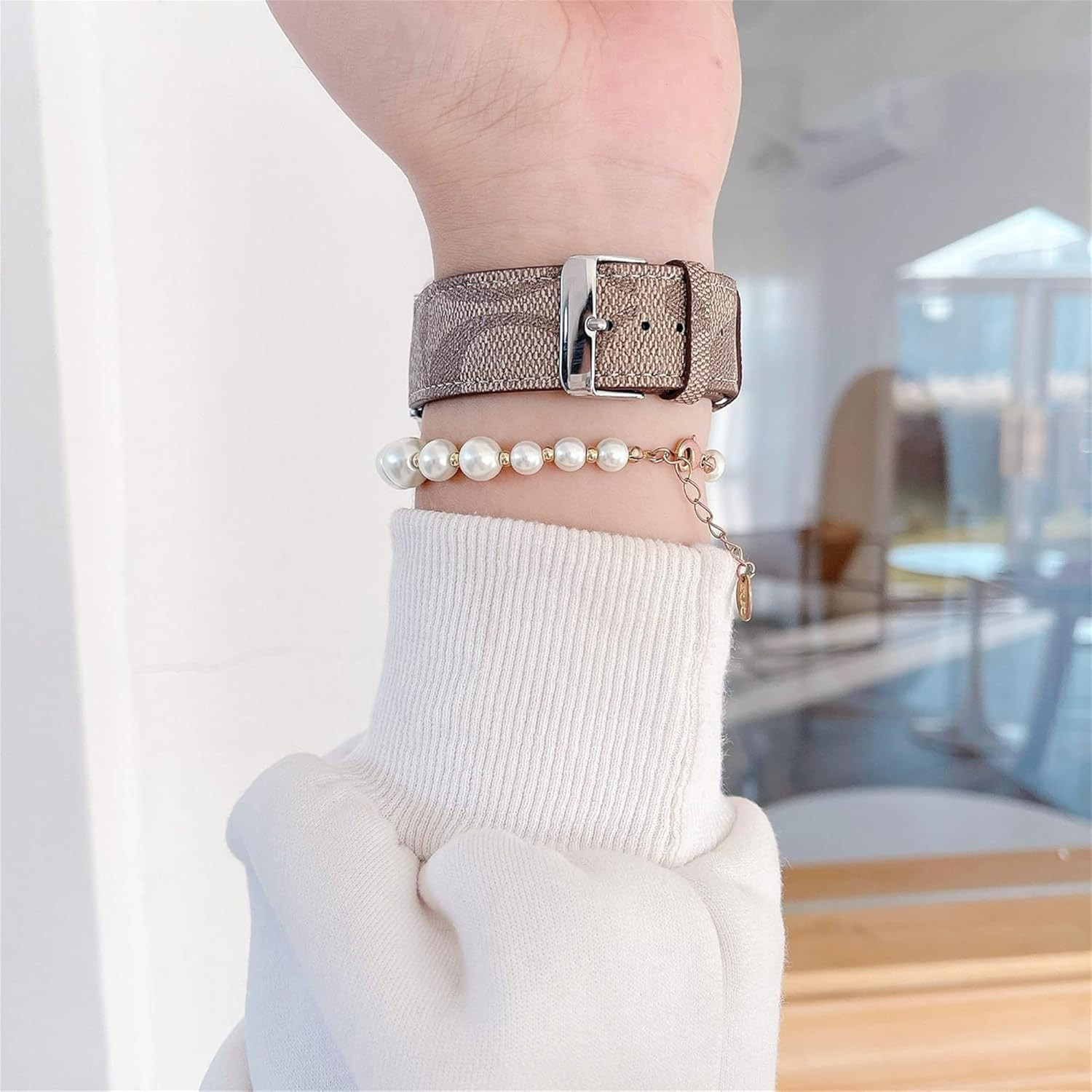 Designer Band Compatible with Apple Watch Band 38mm 40mm 41mm 42mm 44mm 45mm 46m