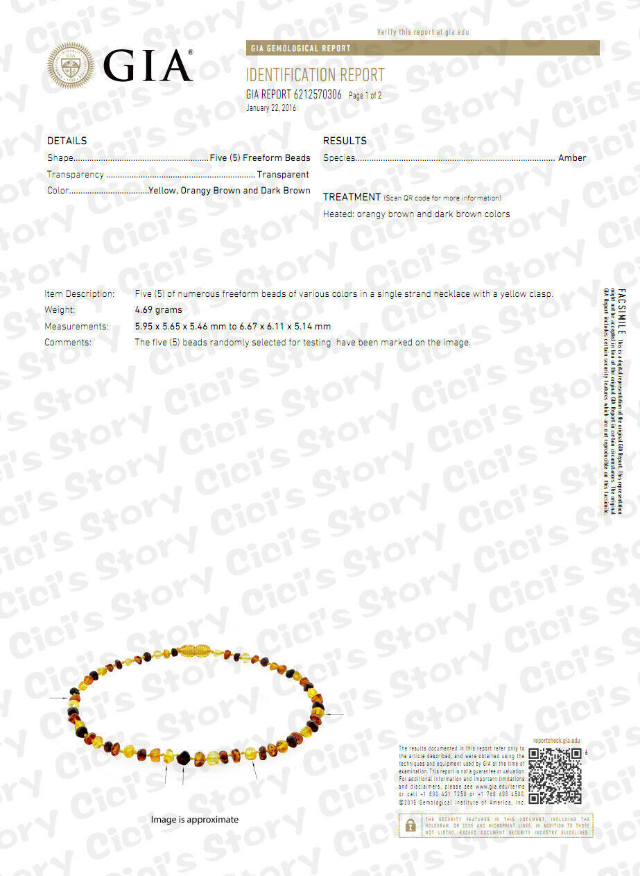 Genuine Amber Child (3yr+*) Necklace – Handcrafted, Lab-Tested, Authentic Amber
