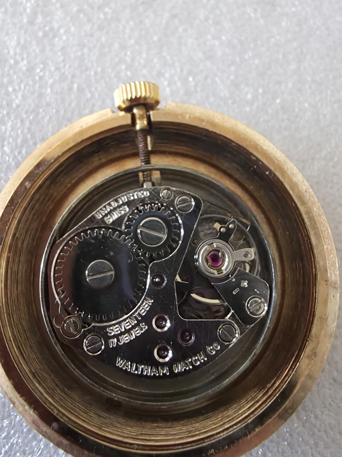 Vintage Waltham Swiss Made 17-Jewel Mechanical Pendant Watch