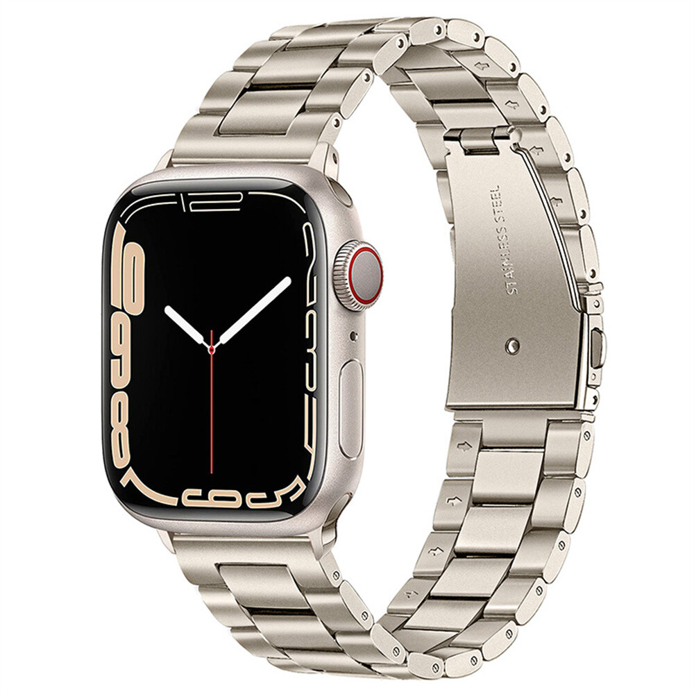 Stainless Steel Apple Watch Band Series 9 8 7 6 5 SE 42 40 44mm Ultra 49mm Strap