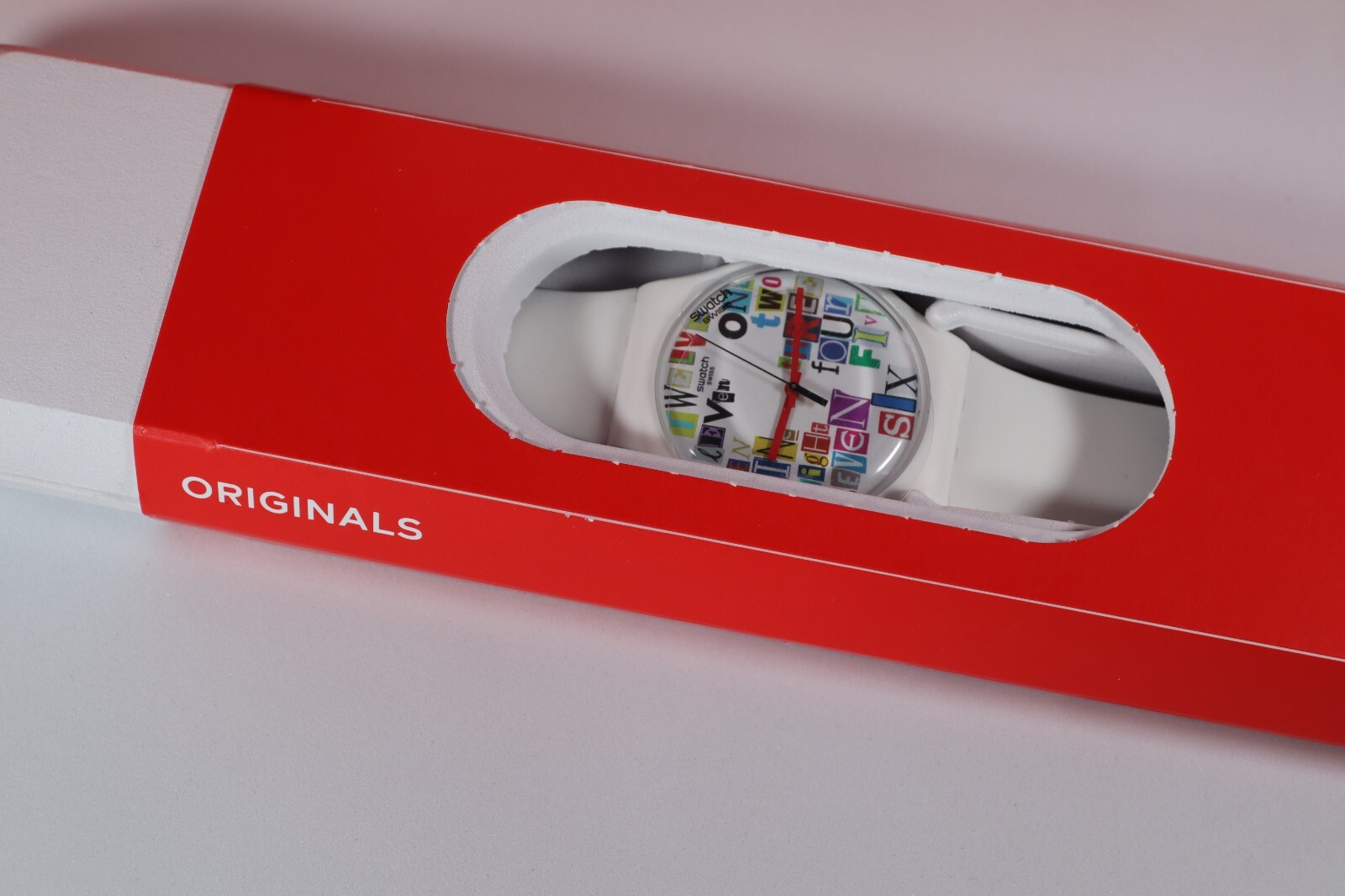 SWATCH SWISS MADE, MODEL MULTI COLLAGE, SUOW132 NEW WHITE DIAL QUARTZ UNISEX