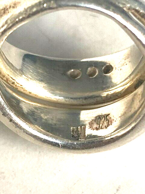 925 Sterling Split Front Band Ring Size 7.75
