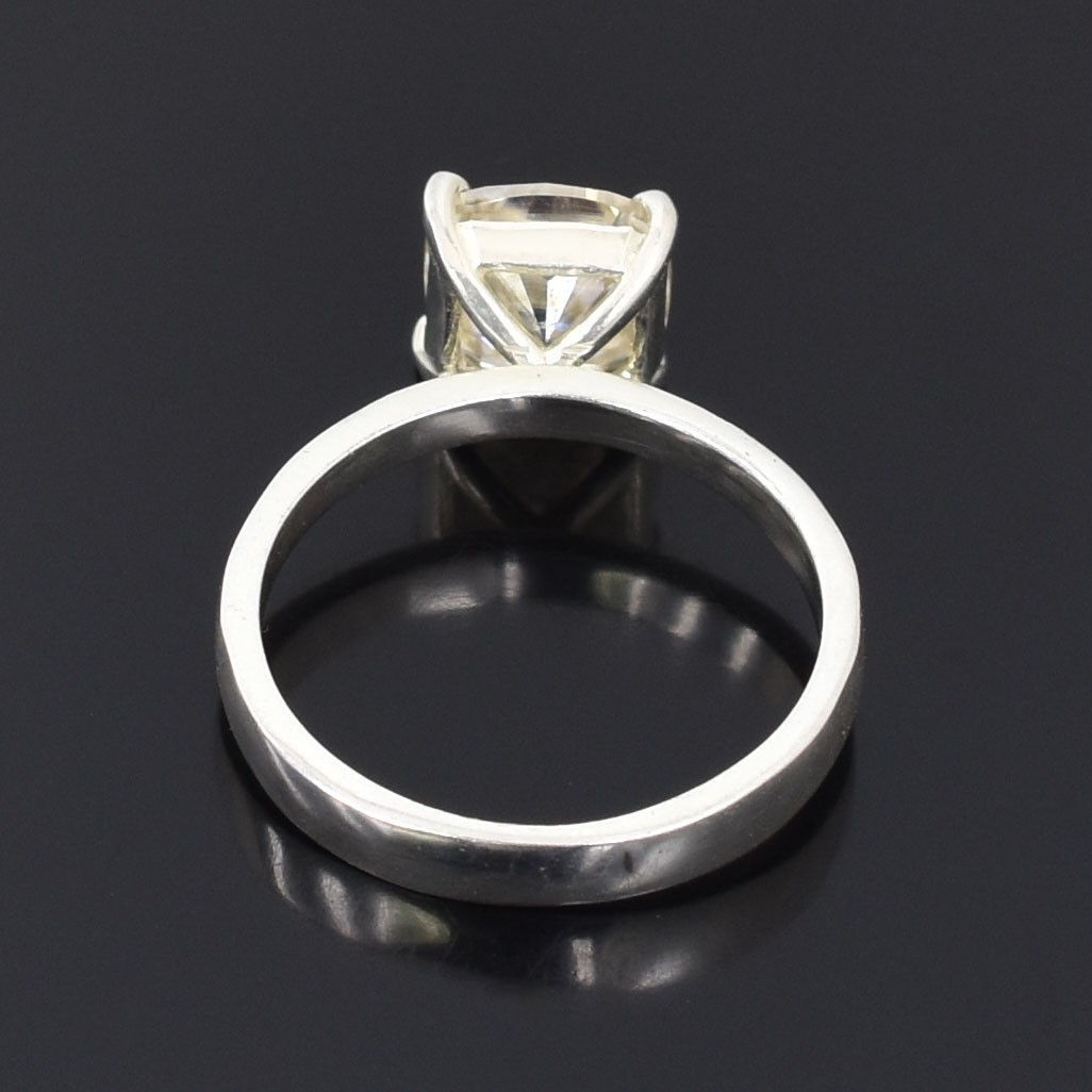 2.50 Ct Certified Cushion Cut Diamond Ring-Amazing Luster, FREE DIAMOND STUDS