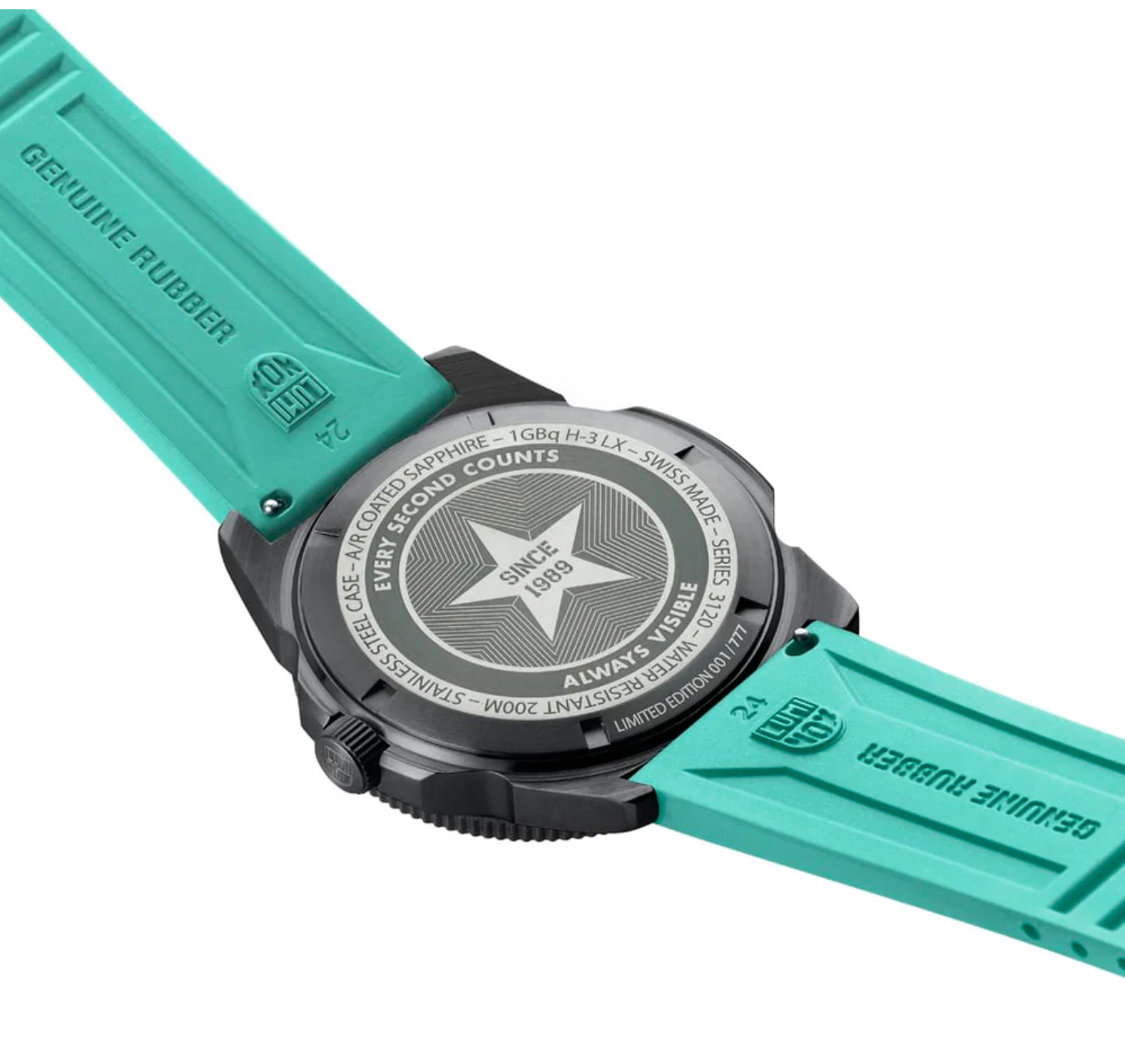 Luminox Pacific Diver Teal Limited Edition XS.3124.N.SET Swiss Dive Watch 44mm