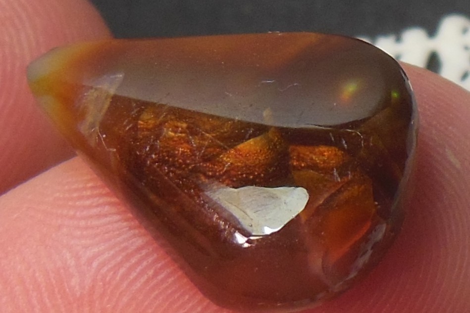 10.00ct Mexican Fire Agate 19.6mm x 14.6mm x 5mm