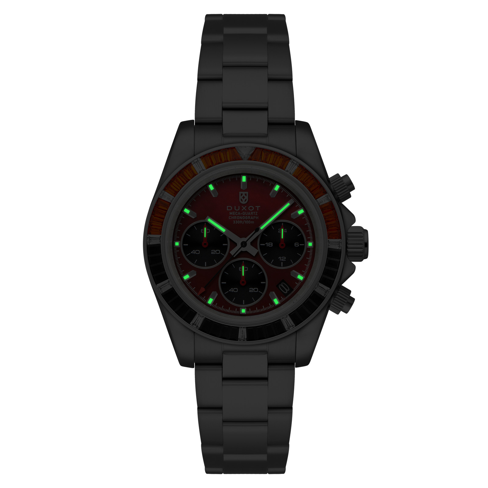 Duxot Accelero Rainbow Stainless Steel 40mm Meca-Quartz Wristwatch DX-2064-AA