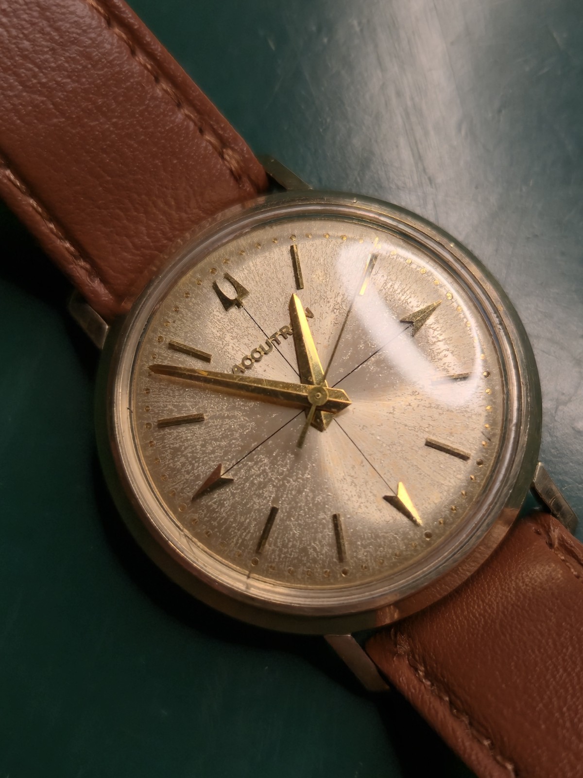 1966 Bulova Accutron Men’s Watch 10K Gold Filled 214 Tuning Fork New Battery