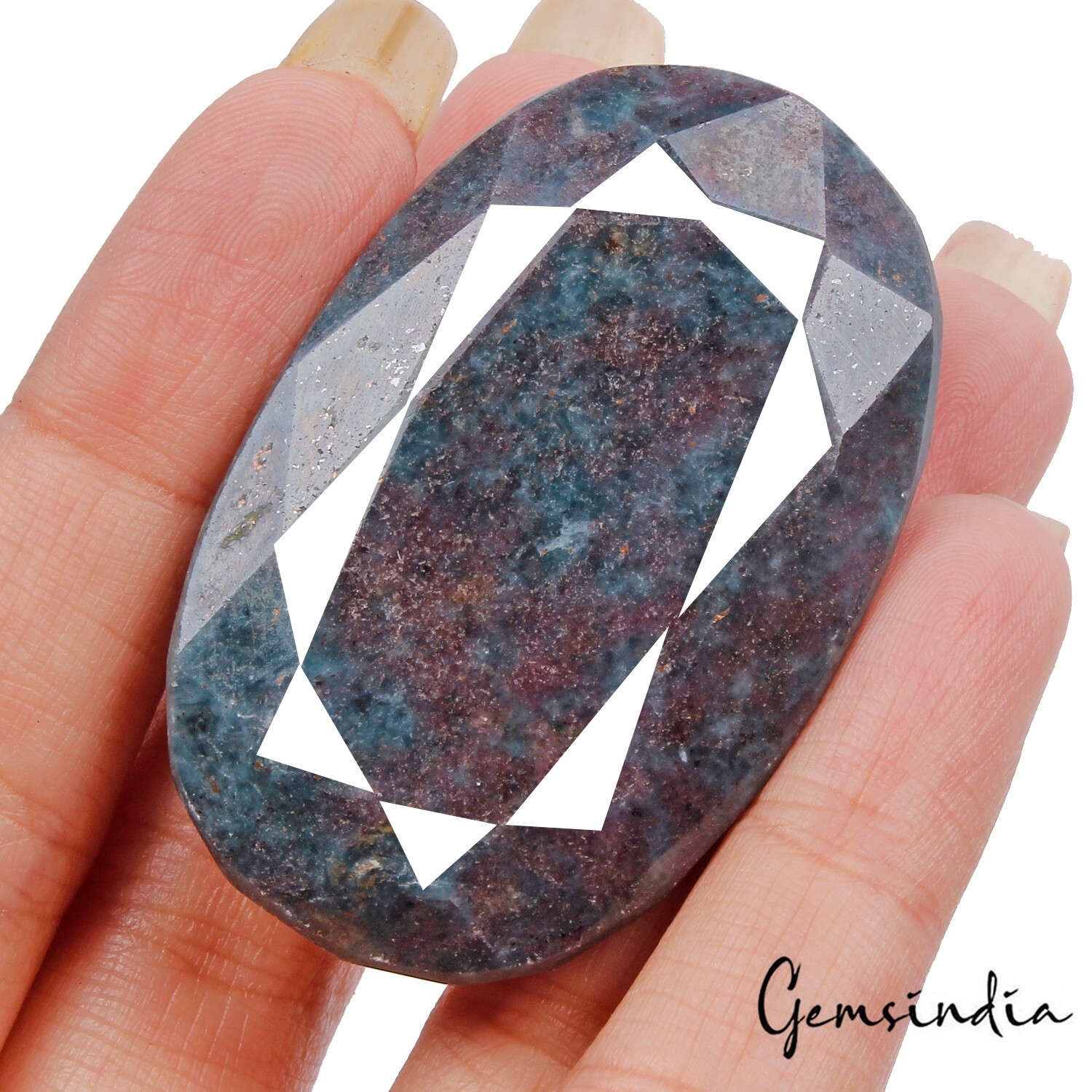 290 Cts Natural Untreated Ruby Kyanite Oval Cut Madagascar Gemstone 49x32x15mm