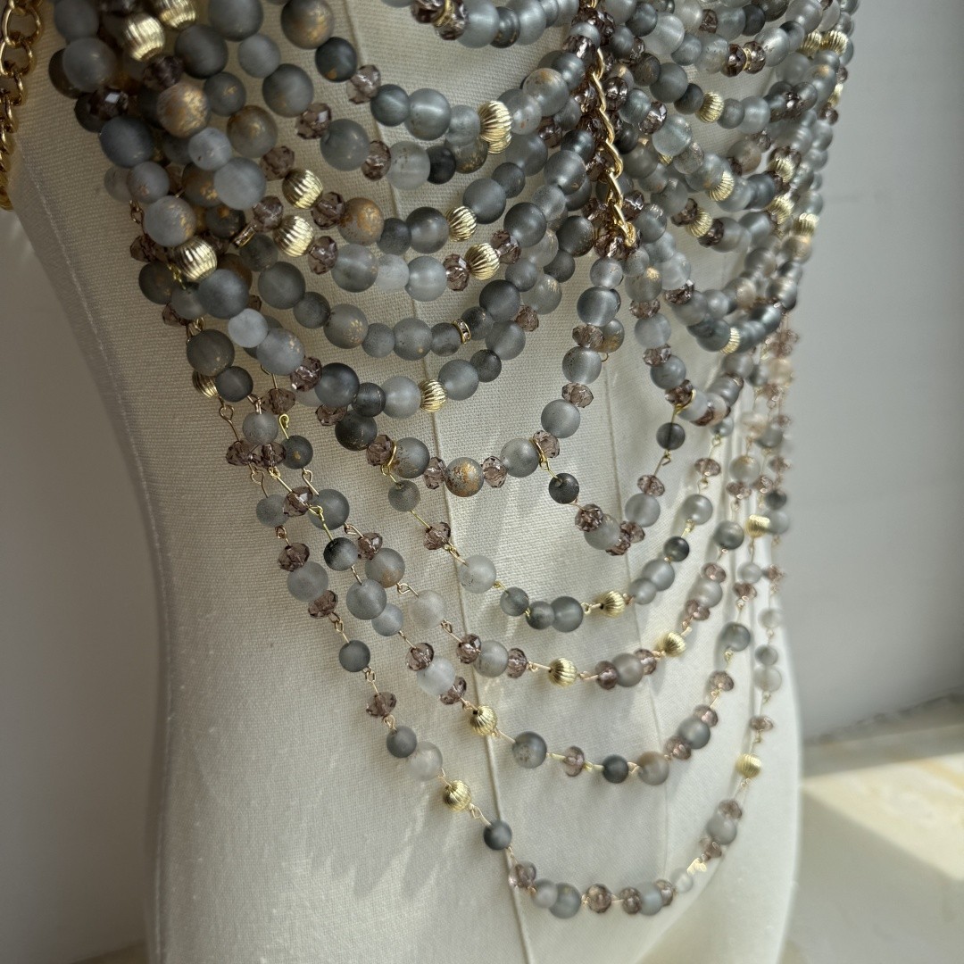 Body Chain Jewelry Beading Camisole Vest Bikini Bra Top Women’s Club Rave