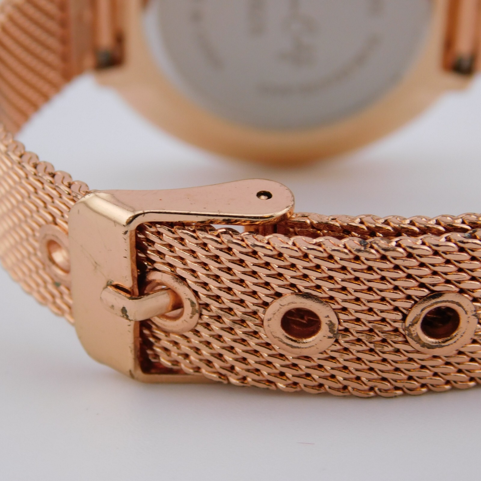 Jessica Carlyle 2628 Rose Gold Tone Quartz Analog Women’s Watch New Battery