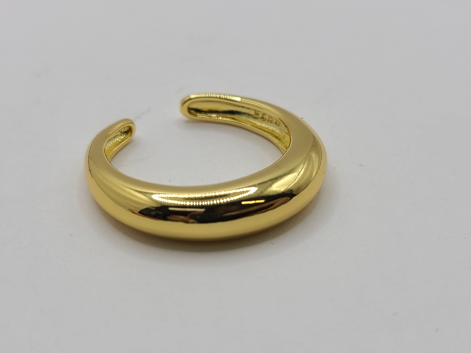 Hey Harper Gold Plated Adjustable Crescent Band Ring