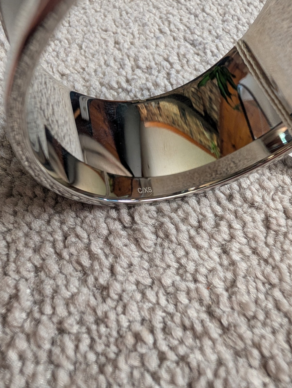 Calvin Klein Spellbound Bangle Bracelet Black Silver Tone NEW
