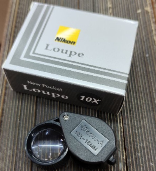 Nikon-A black Loupe lens 10x 18 mm.3-layer coated lensJewelry Amulet Magnifier