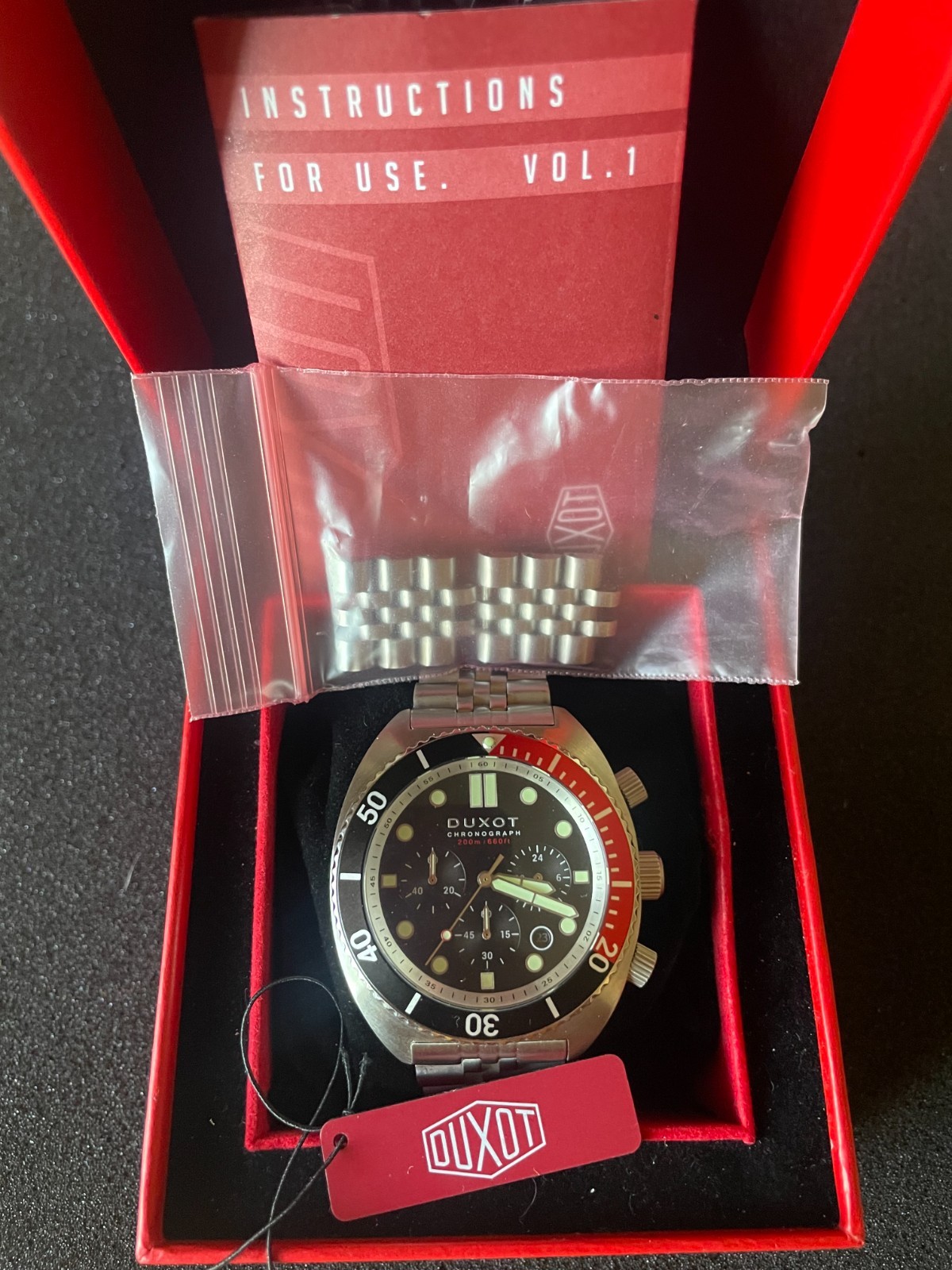 DIY Repair/Parts DUXOT Tortuga Quartz Chronograph DX-2027-33 (Plz See Descript)