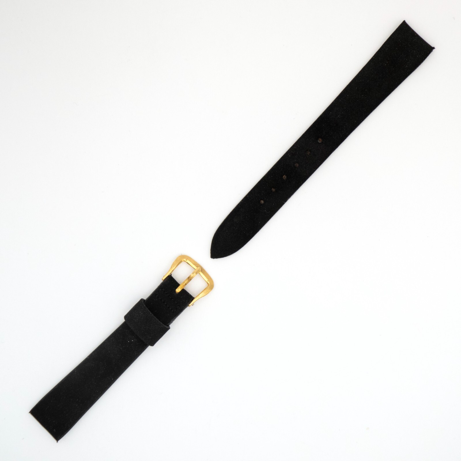 Vintage Kreisler 16.0 mm Corfam wristwatch strap with goldtone tang buckle