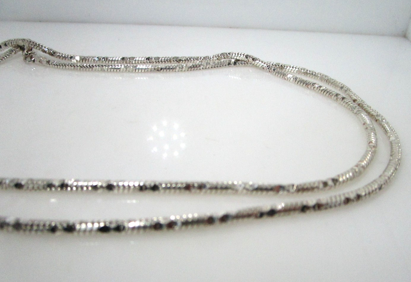 Milor 2.6mm Diamond Cut Snake Sterling 30″ Chain Italy 31 Gr