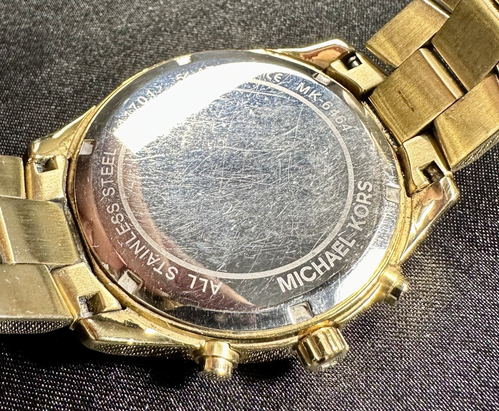 Ladies Michael Kors Briar Gold PVD Chronograph Womens Watch MK6464