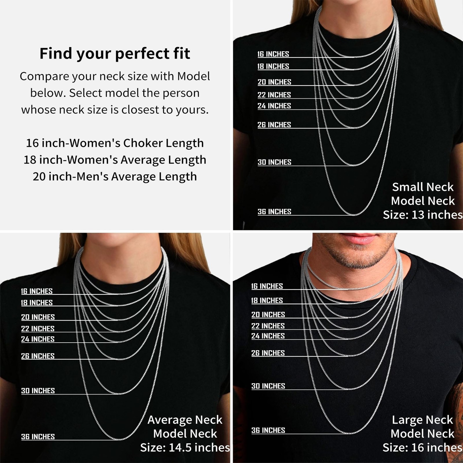 ASHINE “Pendant Ready Sterling Silver Box Chain Necklace for Women, 1mm 0.8mm…