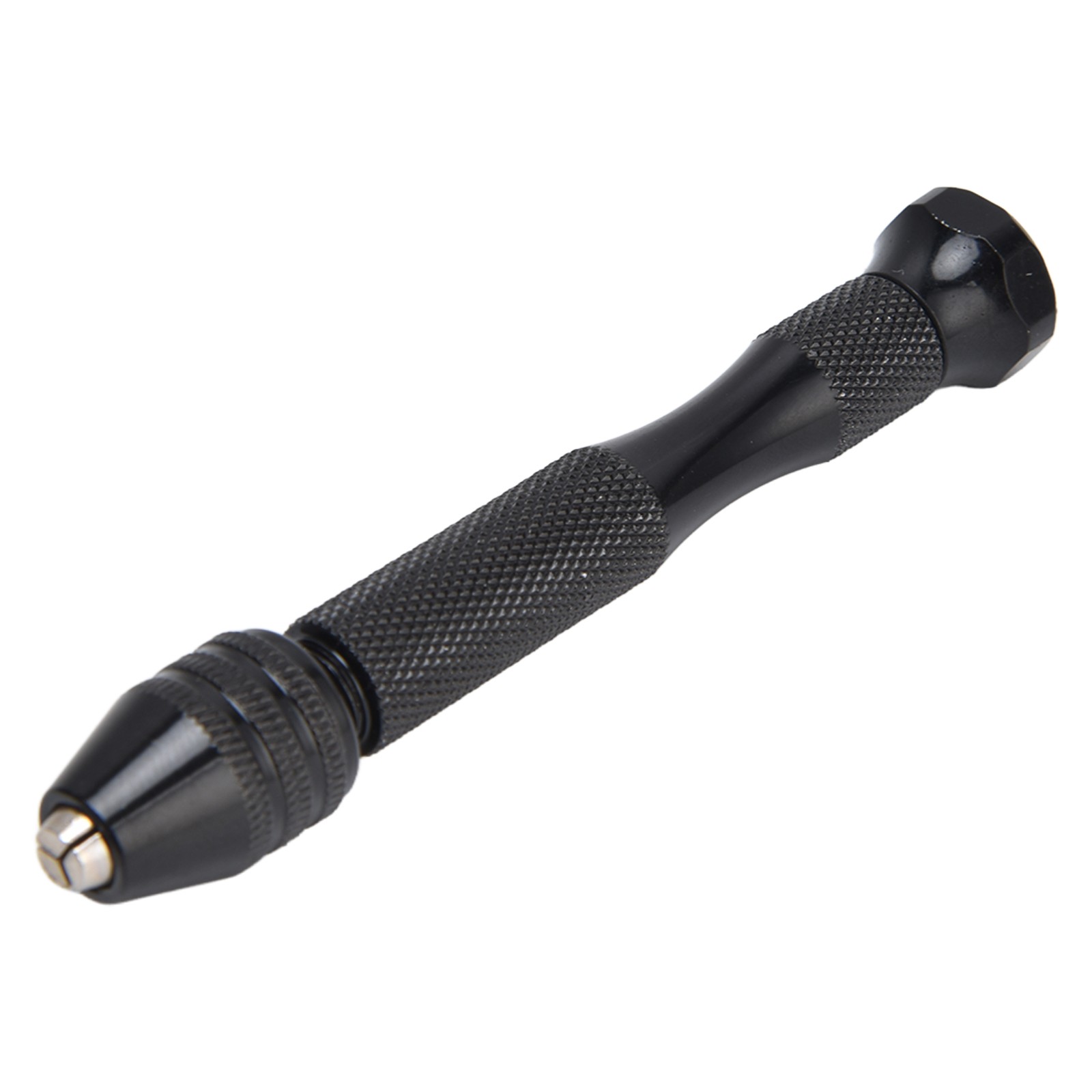 Pin Vise Hand Drill Mini Twist Drill 0.3-3.4mm Clamping (Black)