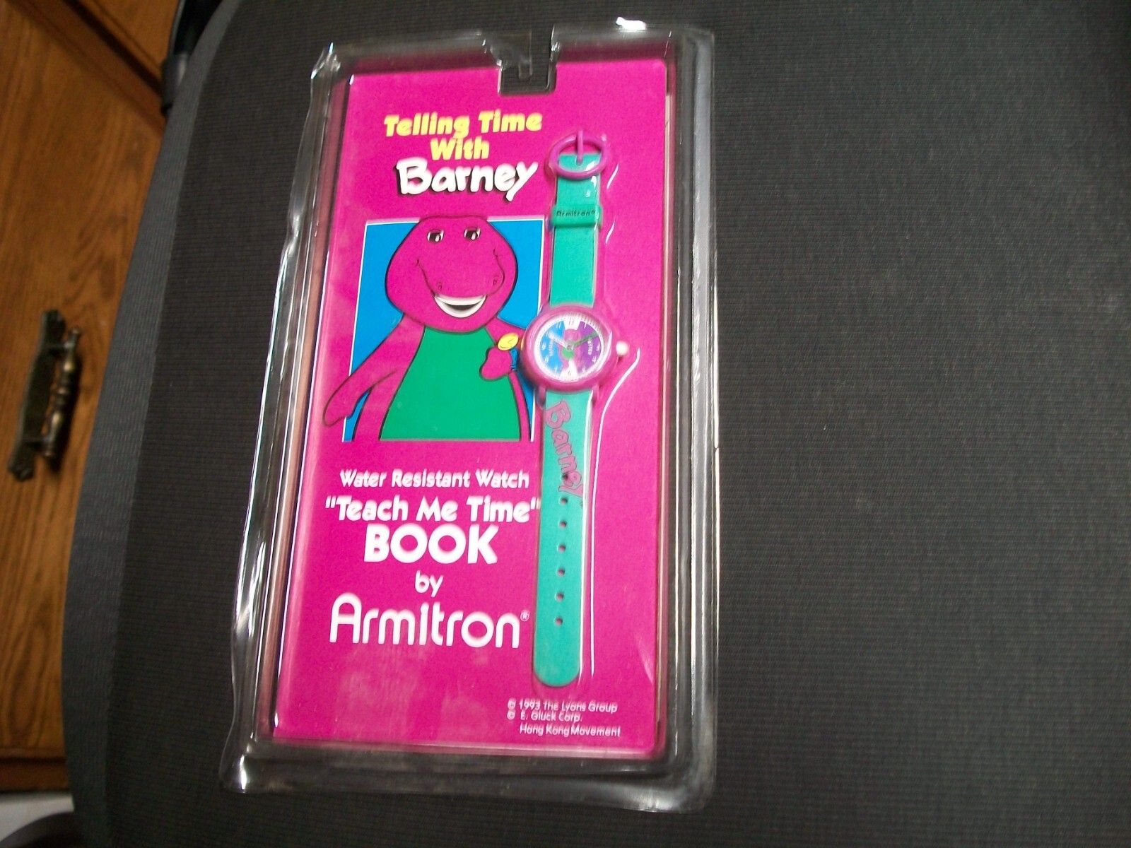 Telling Time With Barney Armitron Watch Teach Me Time Book 1993 NOS NIP