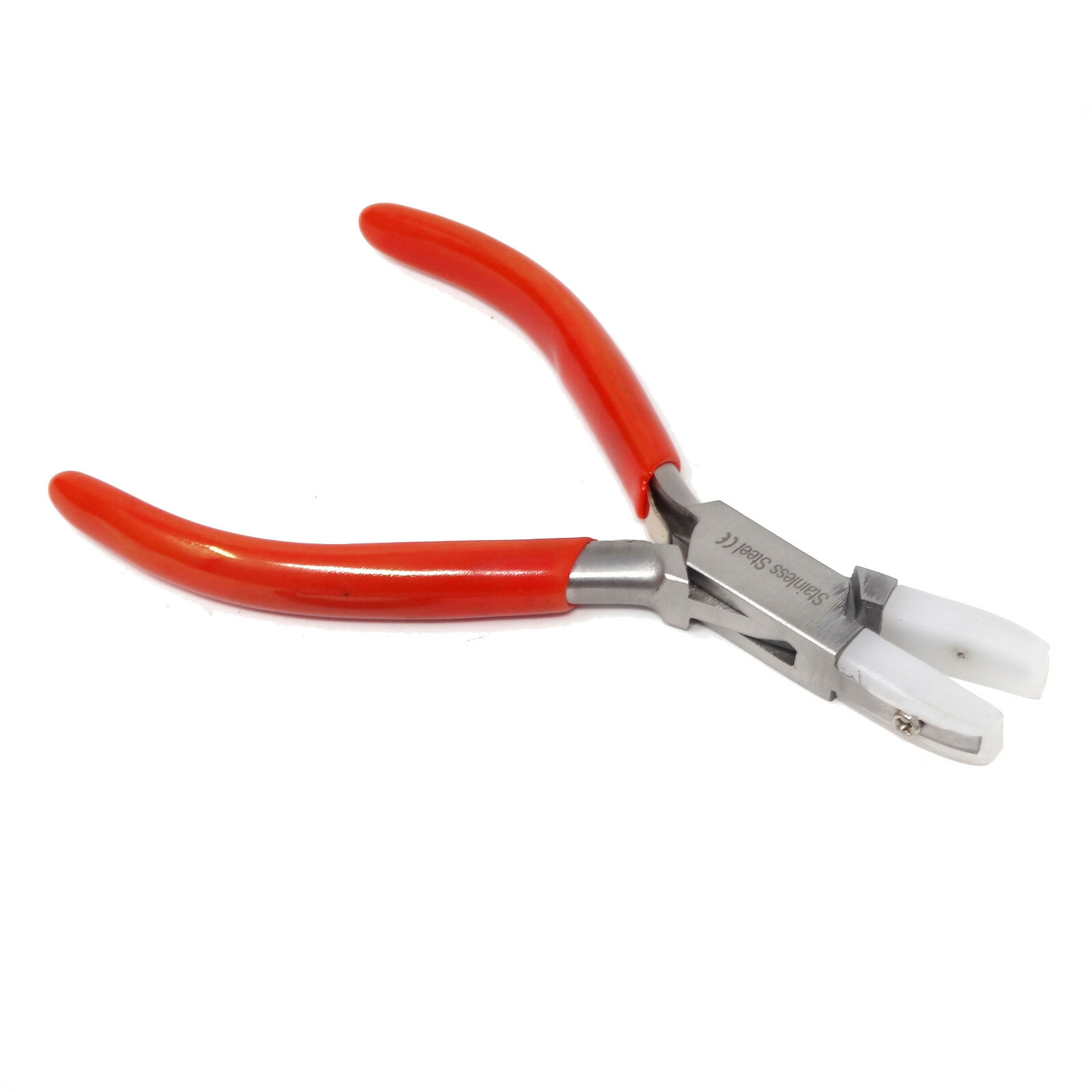 Pliers Flat Nylon Jaws Nose Jewelry Bead Wire Work Tool Straighten Wire