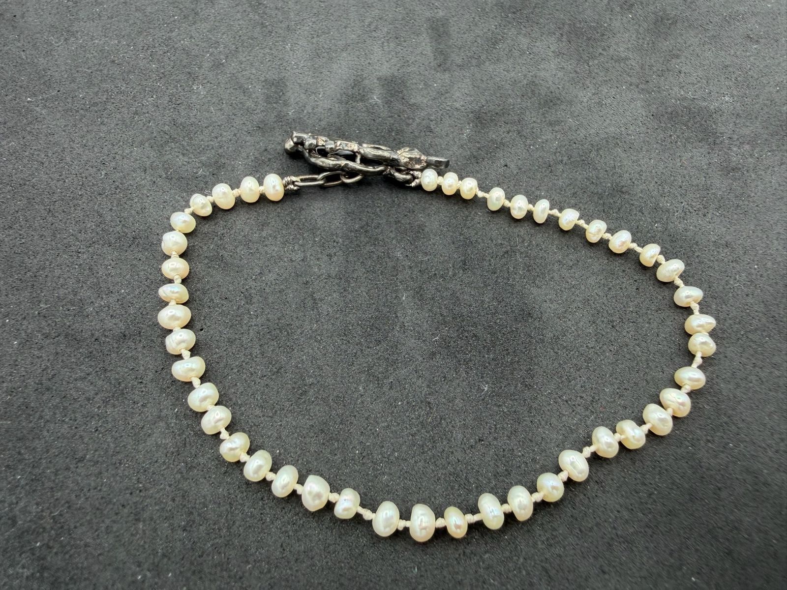 4.95g Vintage Sterling Silver 925 Beaded Chain Bracelet Elegant 9 in M