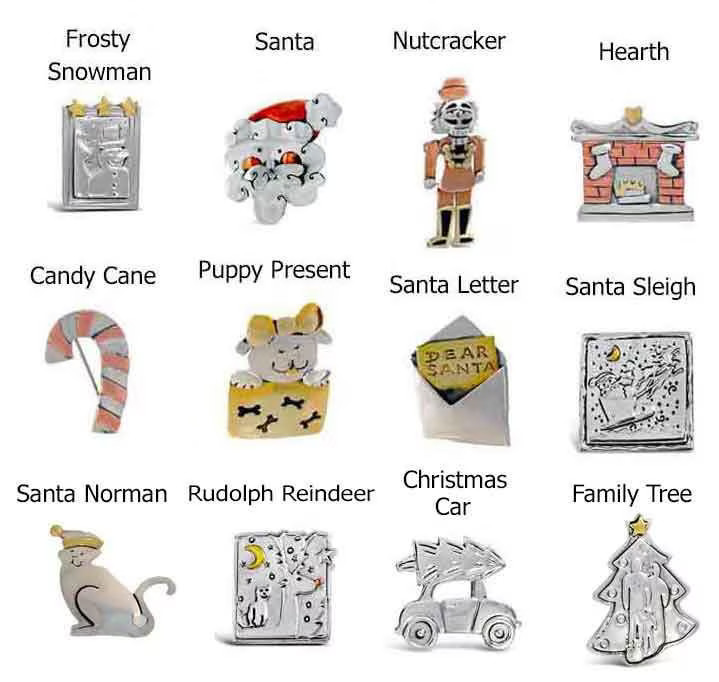 Far Fetched Jewelry Sterling Silver | Mixed Metal Christmas Pin Collection