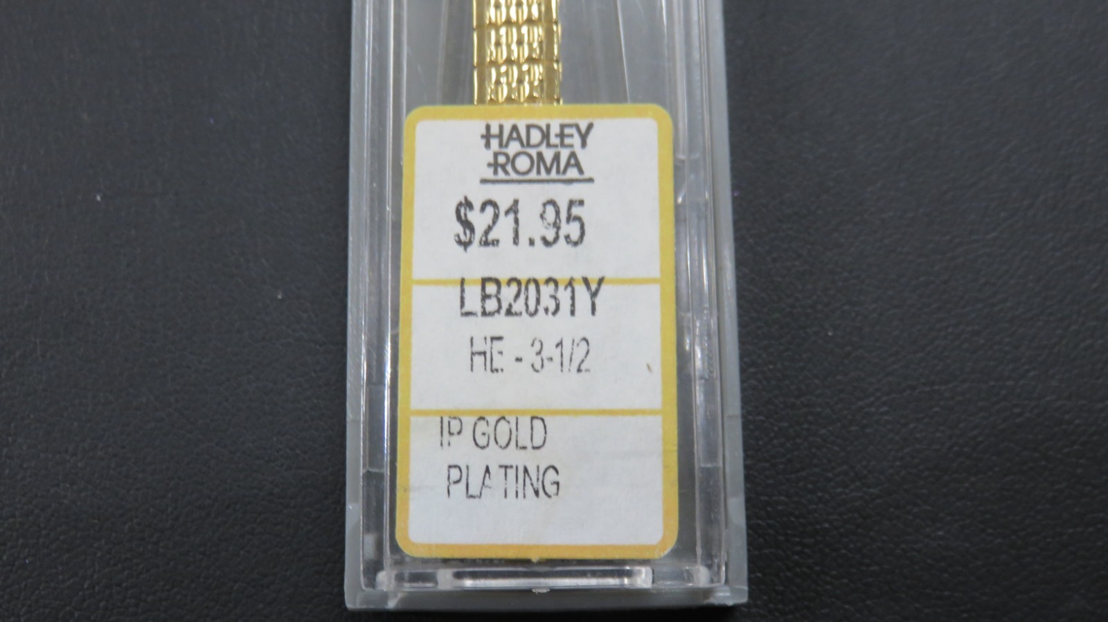 Hadley Roma LB2031Y HE-3 1/2 IP Gold Plating Watch Band