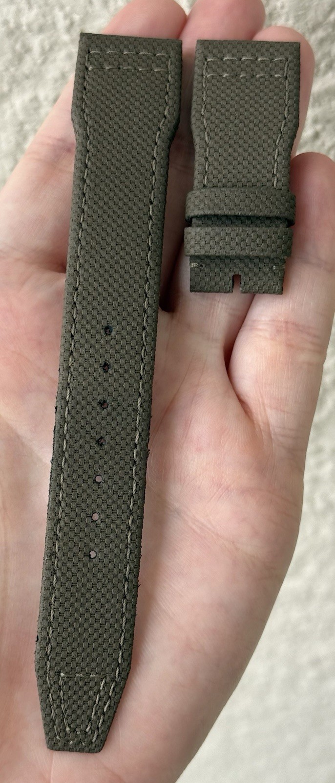IWC 21mm x 18mm Green Calfskin Leather Watch Strap Band E05698 Authentic OEM
