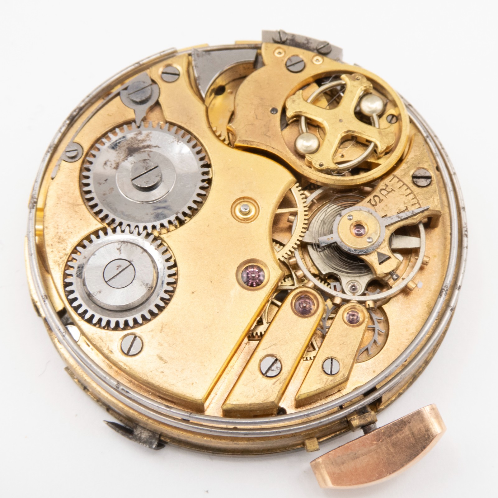 Unsigned Repeater 44.4 x 10.2 mm Antique Pocket Watch Movement