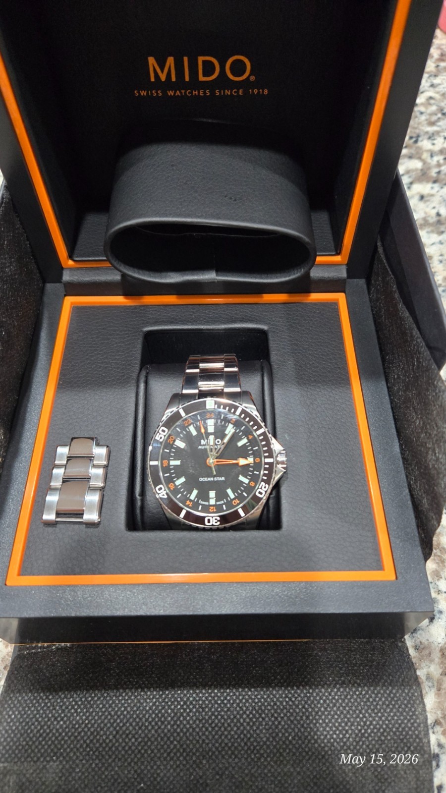 Mido Ocean Star 44mm Silver Stainless