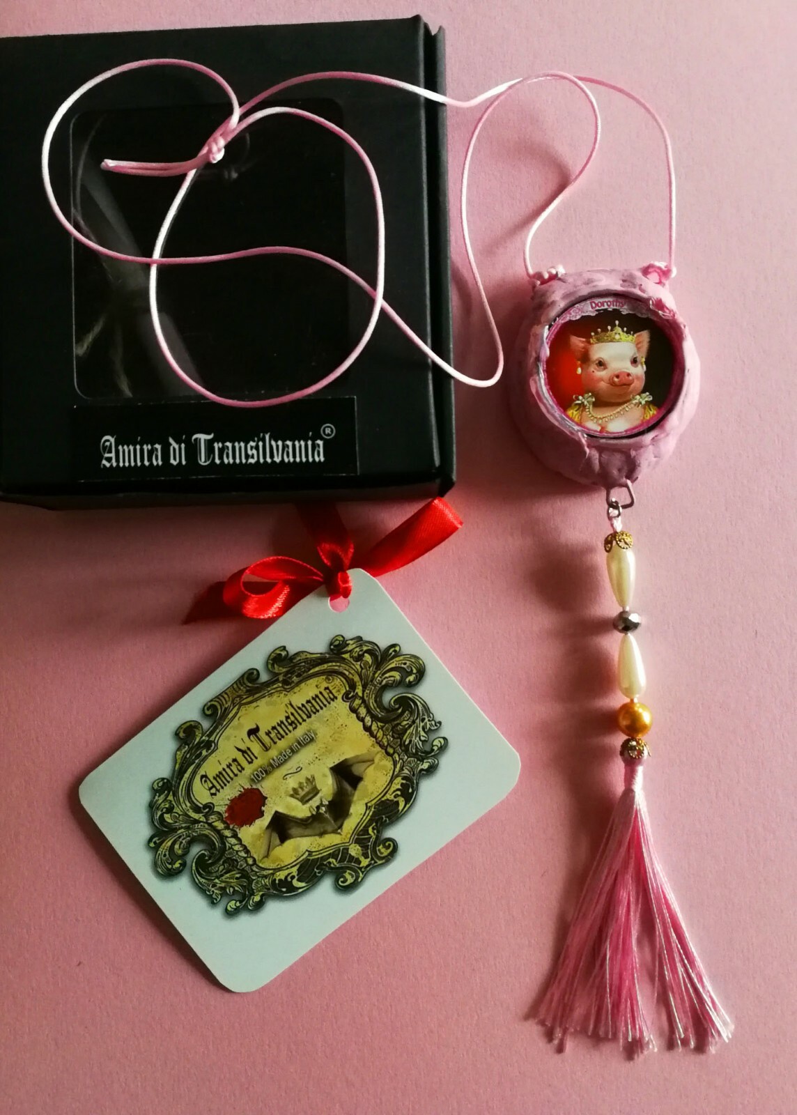 pig jewelry necklace talisman medallion pendant amulet charm personalized gift