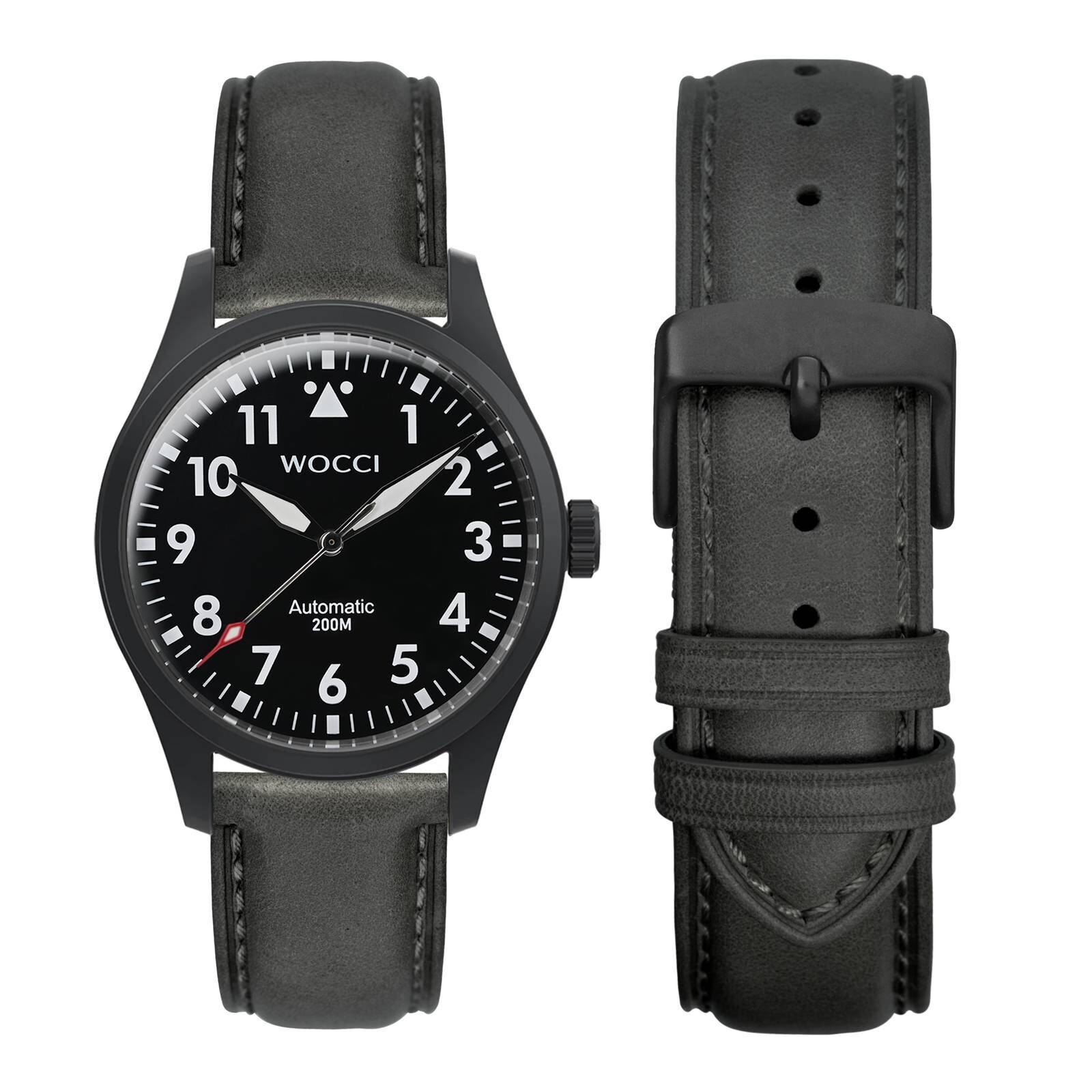 WOCCI Vintage Leather Watch Band 14 15 16 17 18 19 20 21 22 23 24mm Strap
