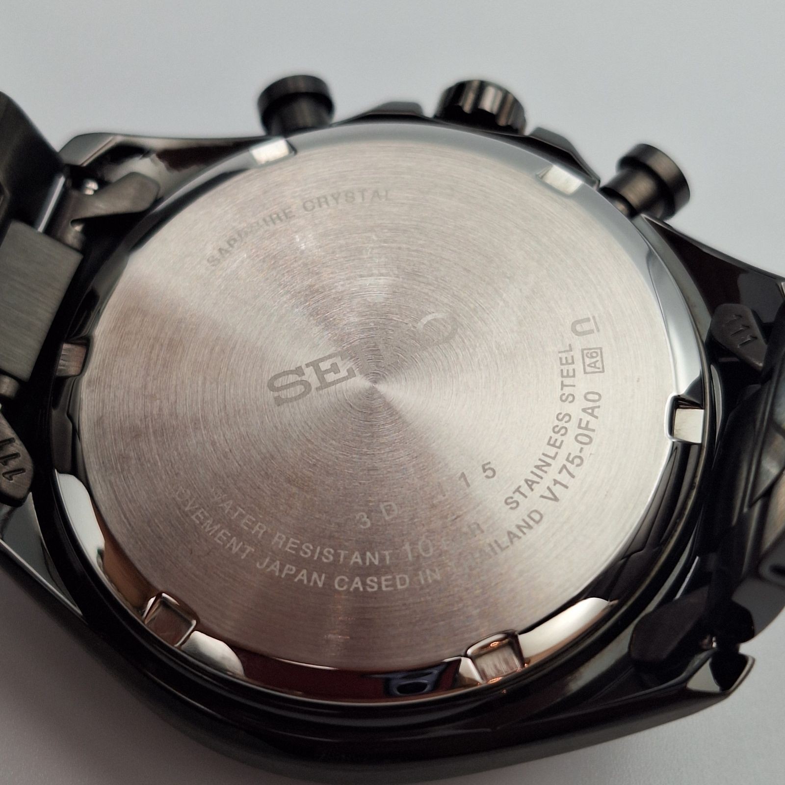 Seiko solar chronograph V175 0FA0 black Seiko selection SEIKO SELECTION SBPY165