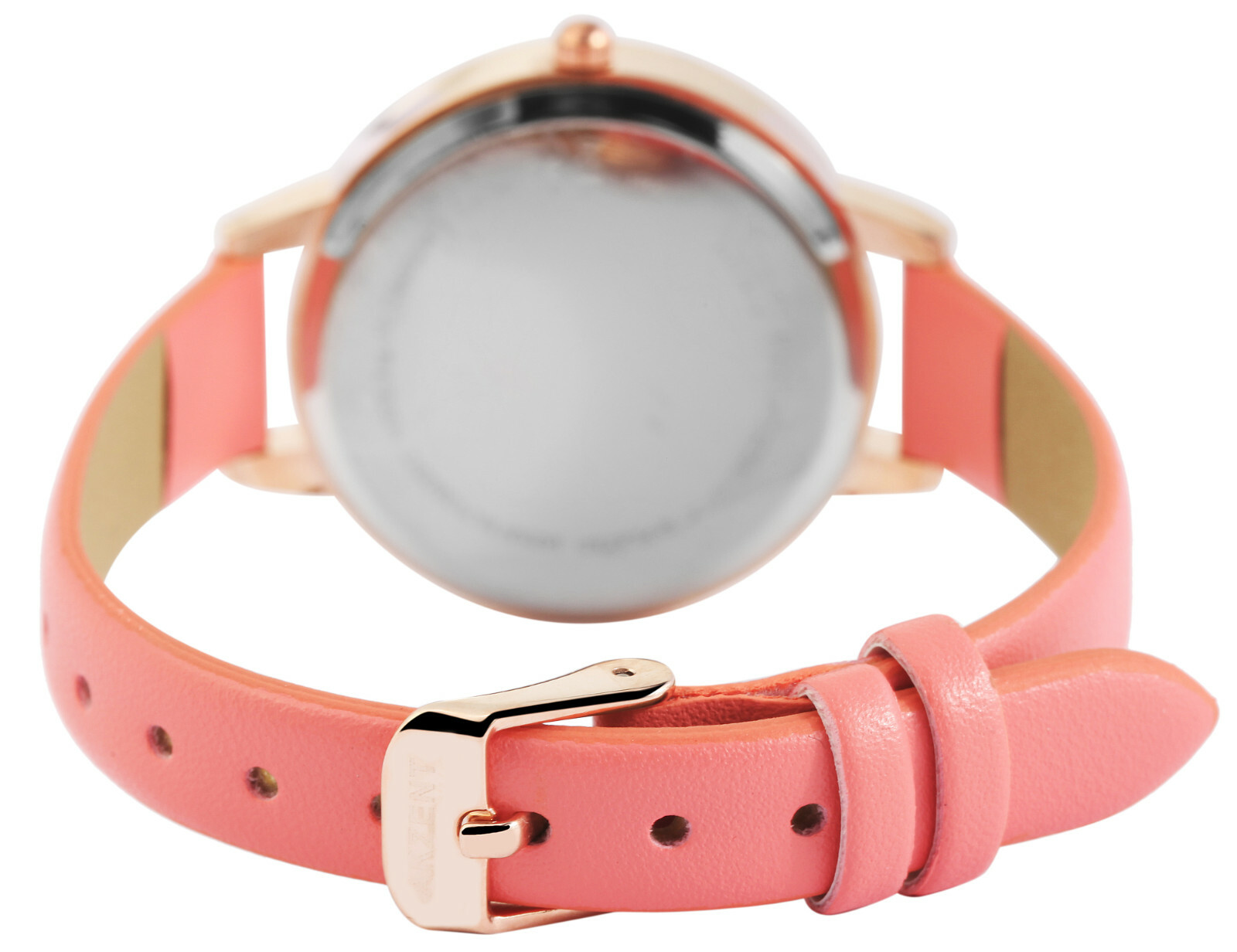 Chic Ladies’ Watch Wristwatch Rose Rose Gold Faux Leather Strap 190/233 Accent