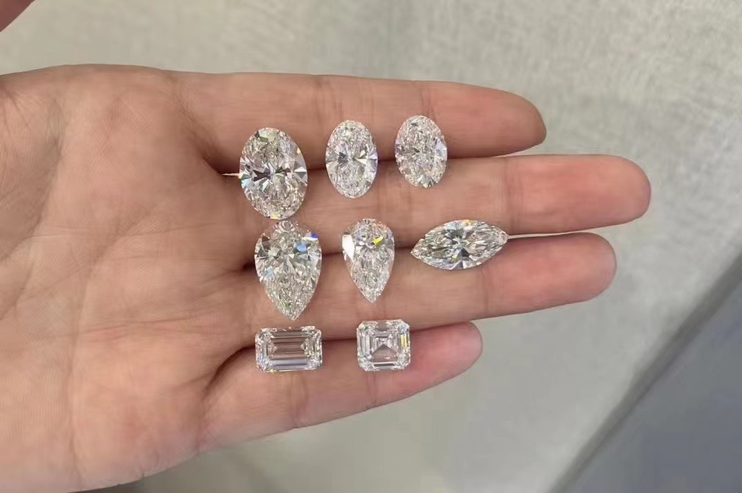 0.05ct-2ct Round/Oval/Heart/Pear/Marquise Lab Grown Diamond DEF VS Lab Diamonds