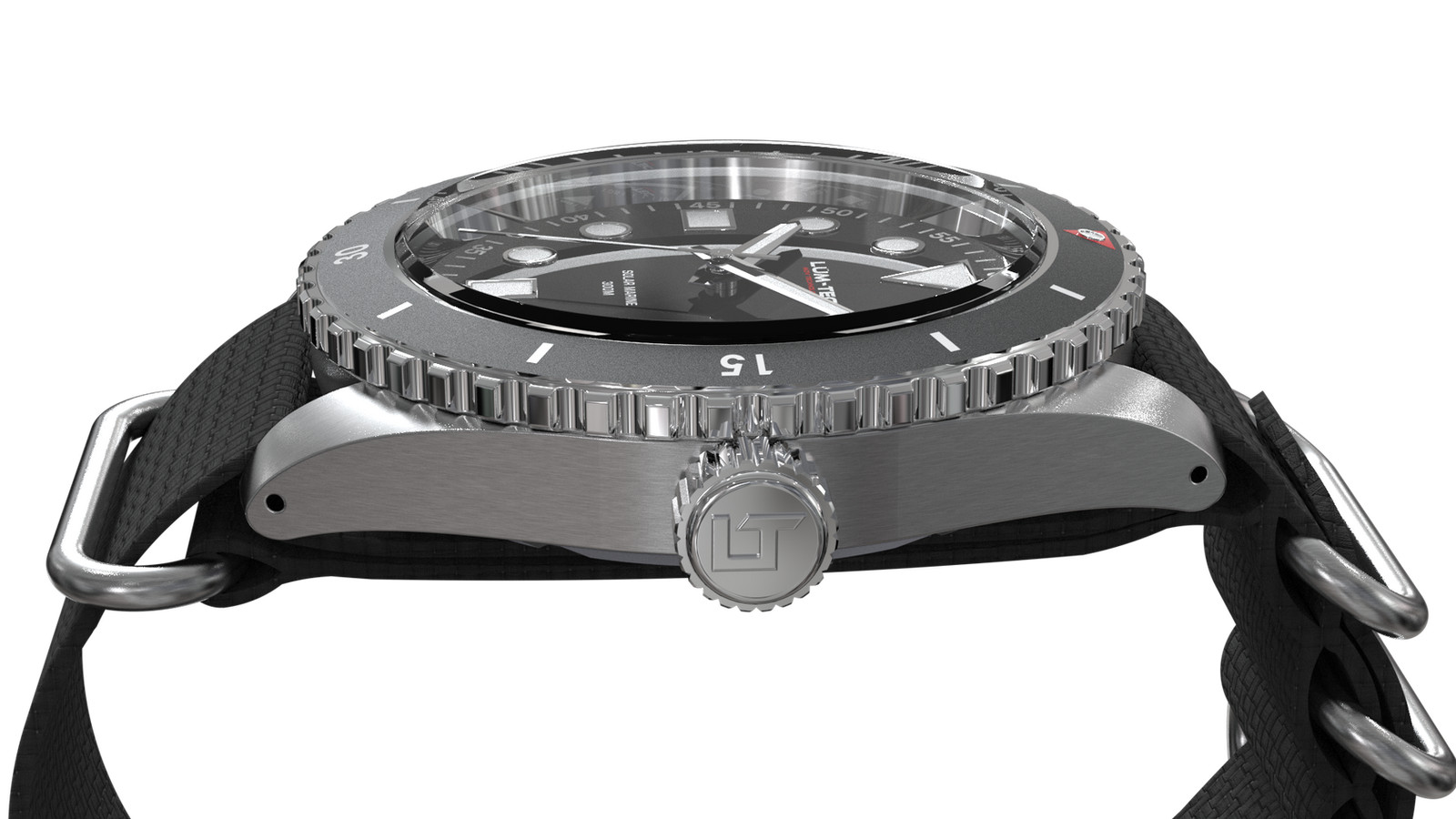 Lum-tec Dive Solar Marine 5 Super-Luminova 300M dive US Made 39mm NIB w warranty