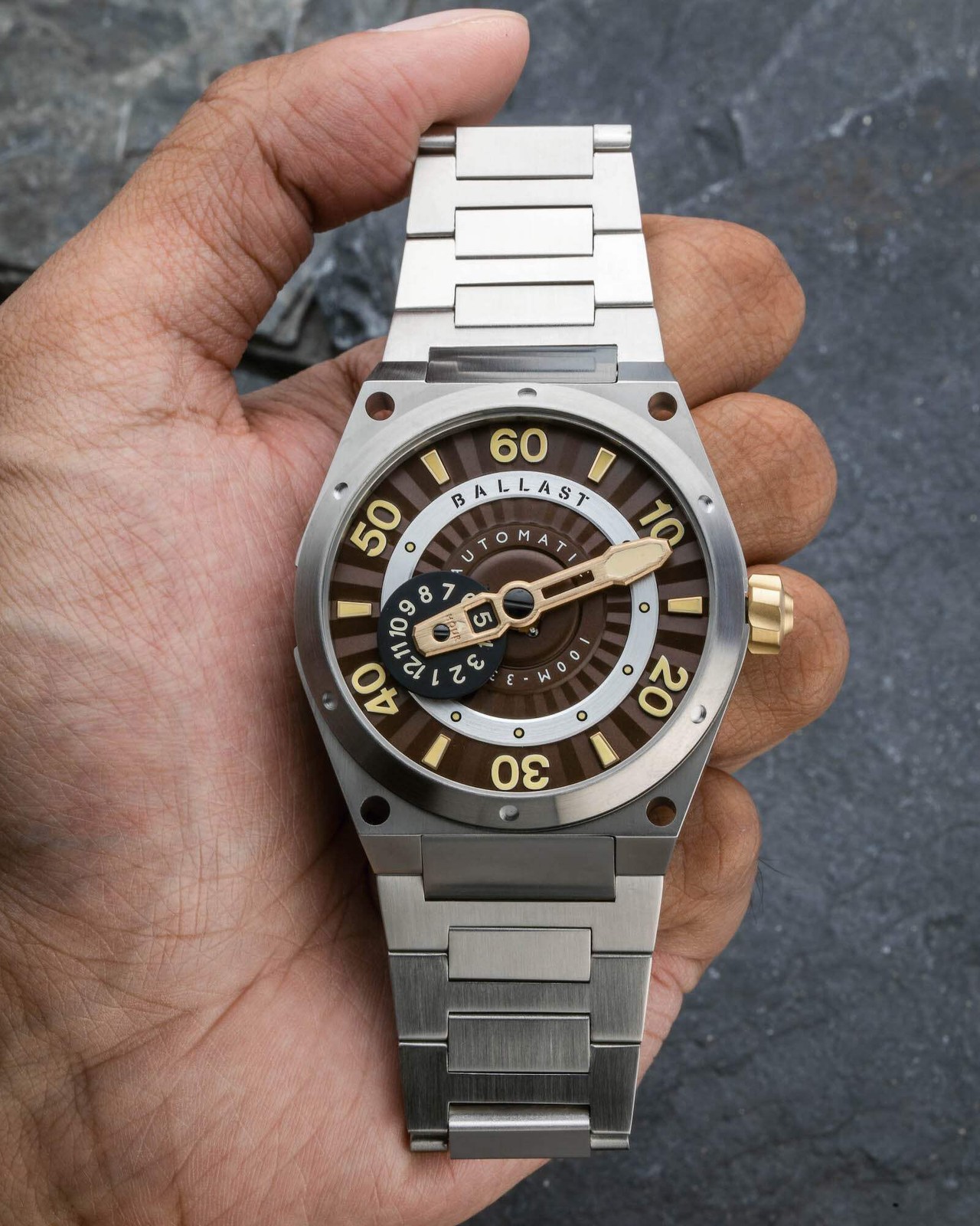 Ballast Valiant Pampanito Stainless Steel 42mm Automatic Wristwatch BL-3147-44