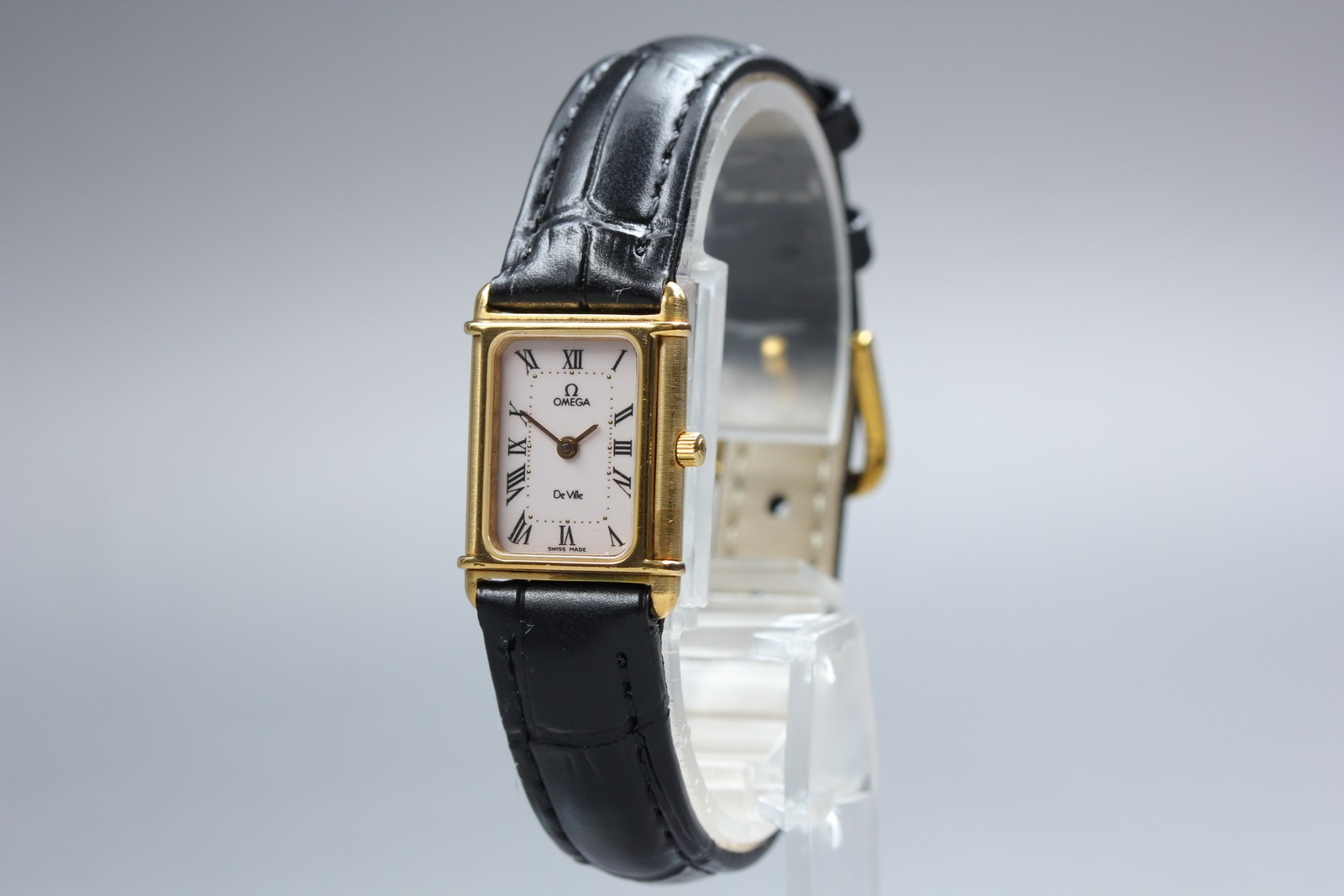 1984 *N MINT* OMEGA De Ville Cal.1455 591.0336 Gold Roman Women’s Vintage Watch