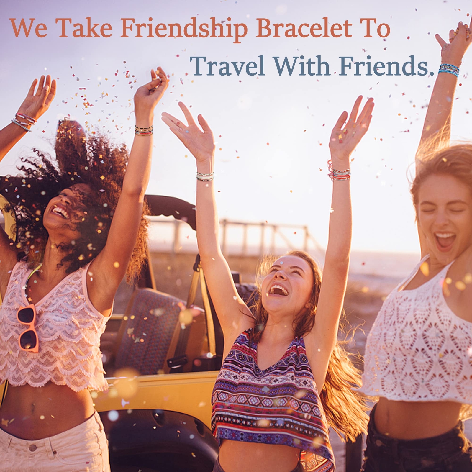 Pulsera de playa estilo surfista bohemio de 24 piezas para hombres y mujeres