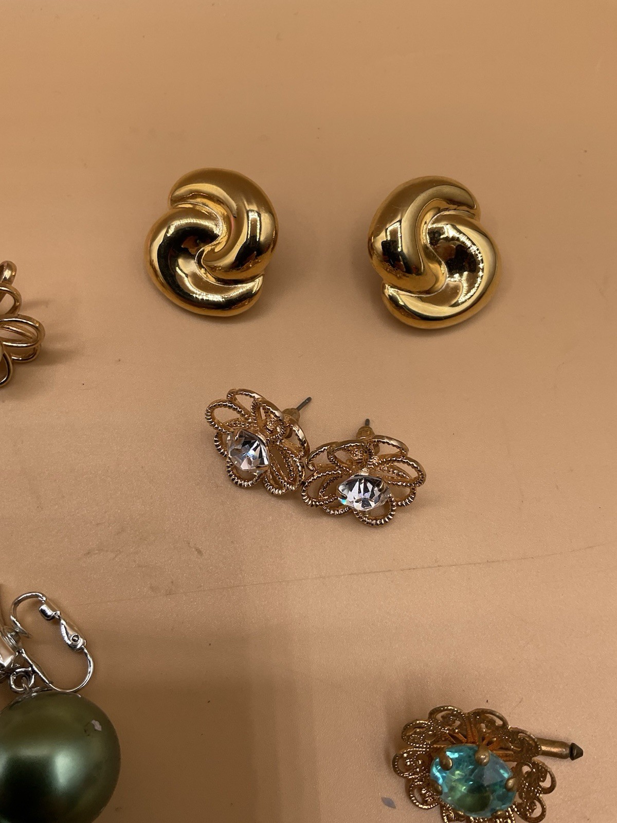 lot of 16 earring sets and 2 rings