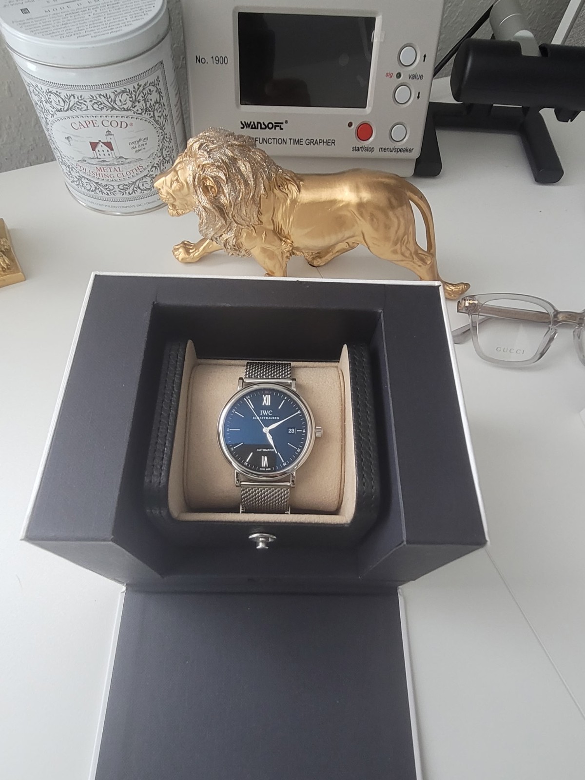 IWC Portofino Automatic IW356506 Blue Dial 40mm Full Set 2021 Warranty Card