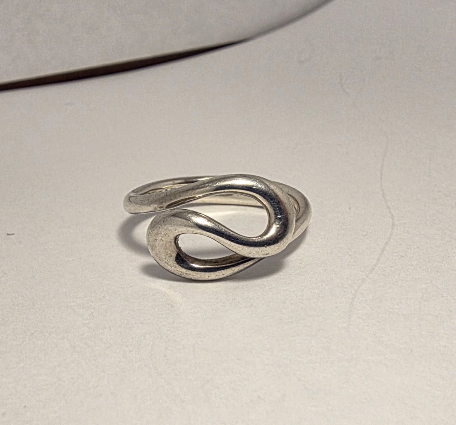Tiffany & Co. Ring Vintage Elsa Peretti Open Wave Band Ring in Sterling Size 6