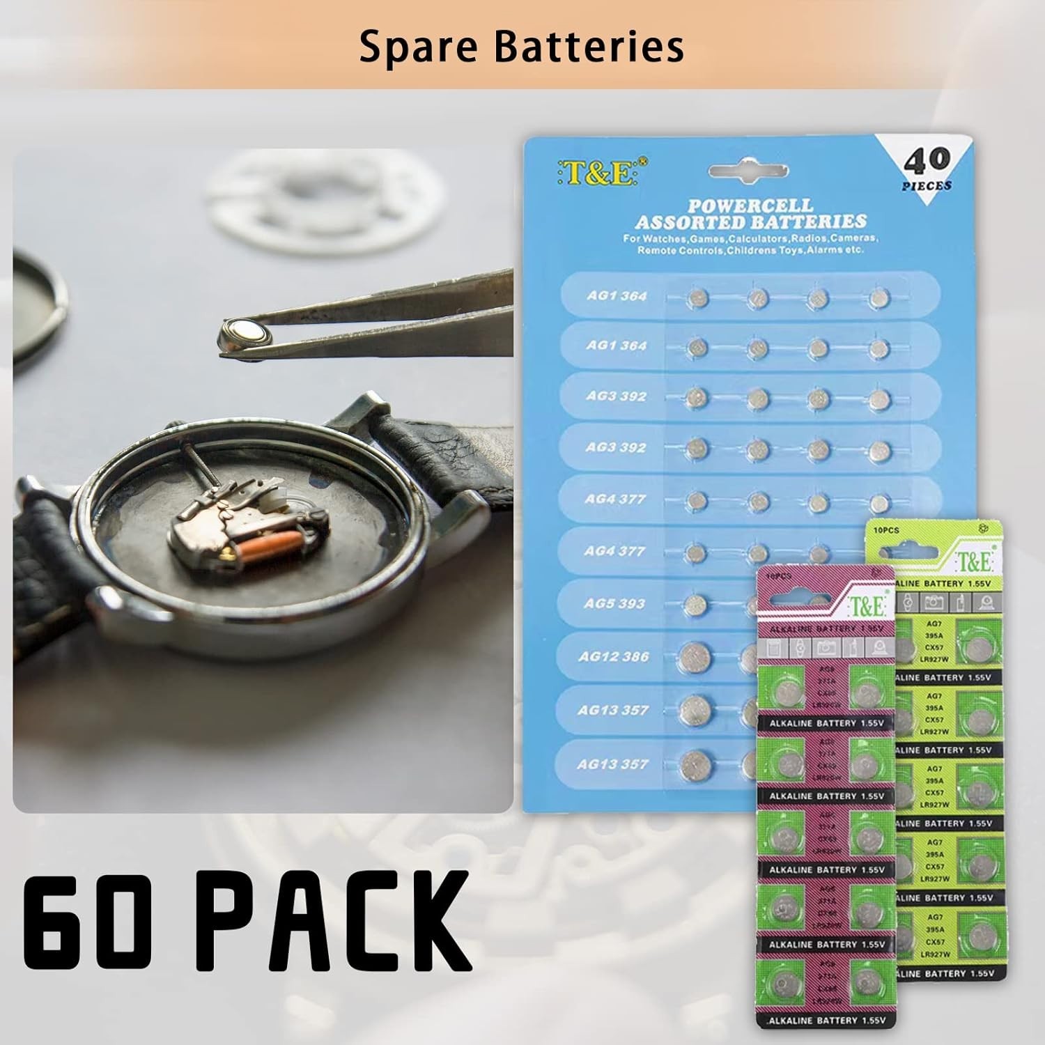 Comprehensive Watch Repair Tools Set with Adjustable Case Opener & Batteries