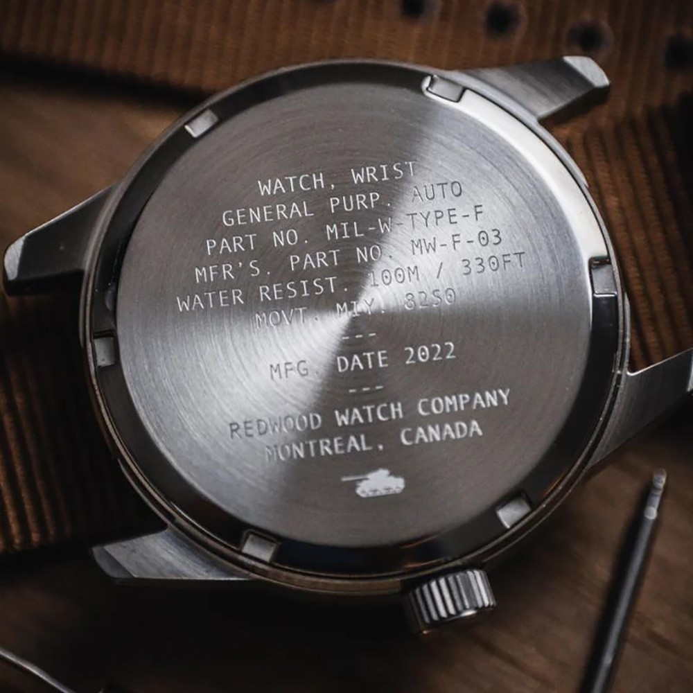 Redwood Field v3 Solar Black Steel Fabric Green Military Men’s Watch